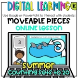 SUMMER Theme Counting Sets - Distance Learning Google Slid