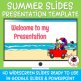 SUMMER VACATIONS BEACH Cute PowerPoint / Google Slides TEM