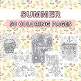 SUMMER VACATIONS HOLIDAYS COLORING PAGES for adults and teens