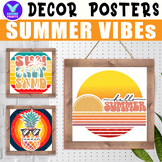 SUMMER VIBES Quotes Fun Seasonal Poster Classroom Decor Bu