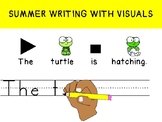 SUMMER WRITING WITH VISUALS: Pick words with pictures to f
