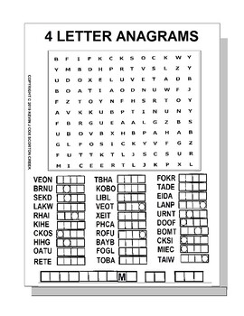 Preview of SUMMERTIME ANAGRAMS: FUN THINGS TO DO IN SUMMER WORD SEARCH