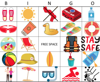 Preview of SUN SAFETY BINGO