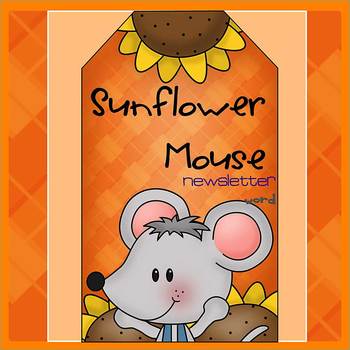 Preview of SUNFLOWER MOUSE - Newsletter Template WORD