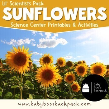 Preview of SUNFLOWER SCIENCE: Sunflower Activities & Experiments | Sunflower Printables