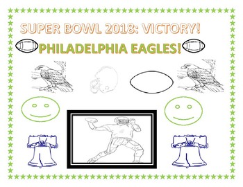Preview of SUPER BOWL 2018: PHILADELPHIA VICTORY COLORING PAGE