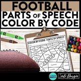 FOOTBALL color by code super bowl coloring page PARTS OF S