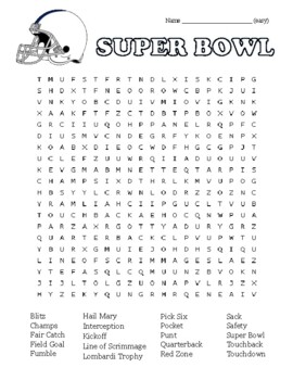 Super Bowl Sunday — The Word