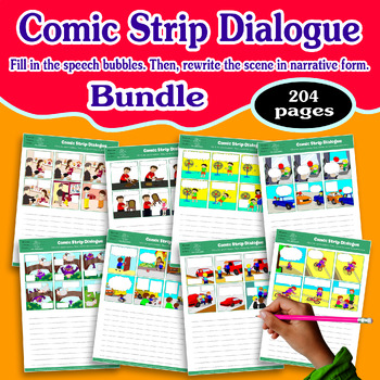 SUPER BUNDLE COMIC STRIP DIALOGUE 6 pictures blank comics ABA ESL ...