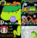 SUPER BUNDLE DINOSAURS - All About COLORING AND CLIPART {A