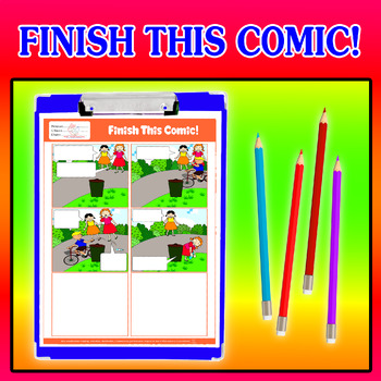 Preview of MEGA BUNDLE FINISH THIS COMIC STRIPS 3 4 5 6 PICTURES speech bubbles SEQUENCE