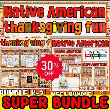 Preview of SUPER BUNDLE: Thanksgiving - Native American heritage month activities - decor