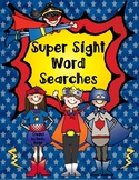 SUPER Dolch Sight Word Searches