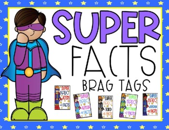 Preview of SUPER FACTS ADDITION FACT FLUENCY BRAG TAGS