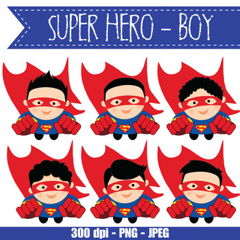 SUPER HERO boy - CUTOUTS, bulletin board, classroom decor, printable, craft