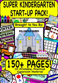 Preview of FREE +150 PAGES Super Kindergarten Classroom Setup Kit