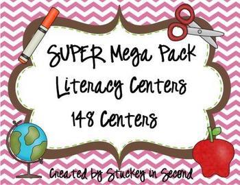 Preview of SUPER Mega Pack of Literacy Centers BUNDLED (178 Centers!)