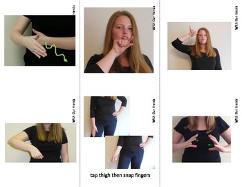 Preview of Nouns & Verbs Sign Language (ASL) Vocab for Beginners SUPER PACK