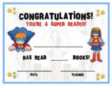 SUPER READER - Celebration - Achievement Certificate - # o
