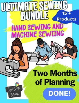 Preview of SUPER SEWING BUNDLE! Sewing 101 - Hand & Machine Stitching - 9 Sewing Projects