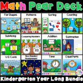 Kindergarten Math Pear Deck Google Slides Add-On YEAR LONG BUNDLE