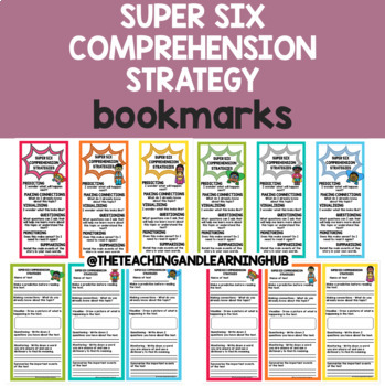 SUPER SIX READING COMPREHENSION STRATEGIES BUNDLE | TpT