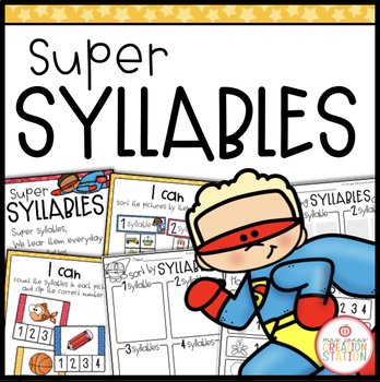 Preview of SUPER SYLLABLES PHONOLOGICAL AWARENESS ACTIVITIES