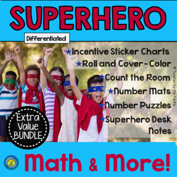 Preview of SUPERHERO BUNDLE MATH AND MORE!