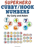 SUPERHERO Cubby/Hook Numbers