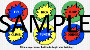 Preview of SUPERHERO Gross Motor Coordination Game - PDF