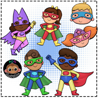 superhero teacher clipart