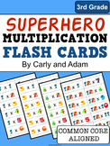 SUPERHERO Multiplication Flash Cards