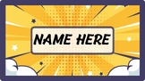 SUPERHERO NAME TAGS - *4 DESIGN OPTIONS*