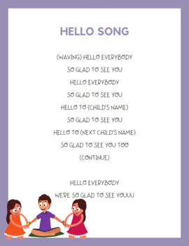 Preview of Hello Song