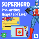 SUPERHERO Pre-Writing Shapes and Lines - Boom Deck