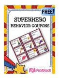 SUPERHERO Themed Behavior Reward Coupons FREEBIE