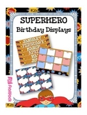 SUPERHERO Themed Birthday Displays