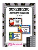 SUPERHERO Themed Student Message Cards (Postcards)