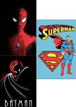 Preview of SUPERMAN, SPIDERMAN & BATMAN BUNDLE - COLORING PAGES, 139 pages!