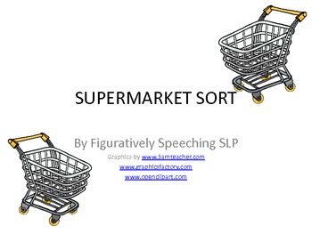 Preview of SUPERMARKET SORT