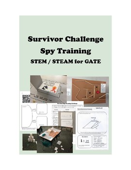 Preview of SURVIVOR Challenge SPY Training STEM STEAM for GATE 4th to 8th Grades