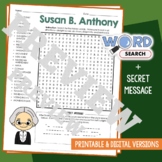 SUSAN B. ANTHONY Word Search Puzzle Activity Vocabulary Wo