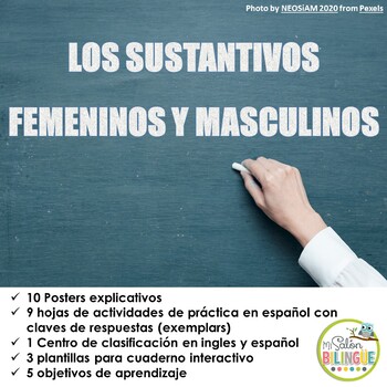 Sustantivos Femeninos Y Sustantivos Masculinos Nouns In Spanish