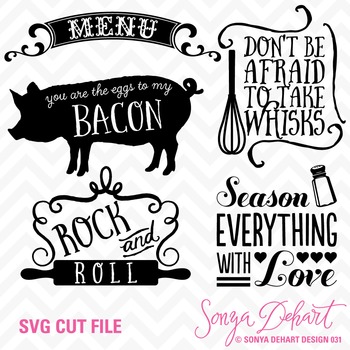 Download SVG Cuts and Kitchen Sayings Clip Art Silhouette Cricut Cut Files