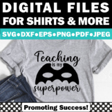 SVG Files for Cricut Classroom Decor Superhero Theme Teach