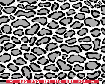 SVG Leopard Leather, Seamless Pattern digital clipart by DesignStudioRM
