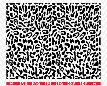 SVG Leopard Skin, Seamless Pattern, Digital clipart, eps, jpg, svg,png ...