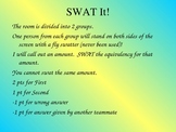 SWAT It!  A fractions, decimals, and percents equivalencies game