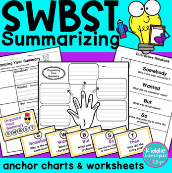 SWBST Worksheets - Somebody Wanted But So Then - Summarizing Worksheets