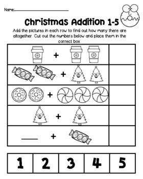 SWEET Christmas Time Mini Unit- ELA and Math (Pre-K, K, 1st, Special ...